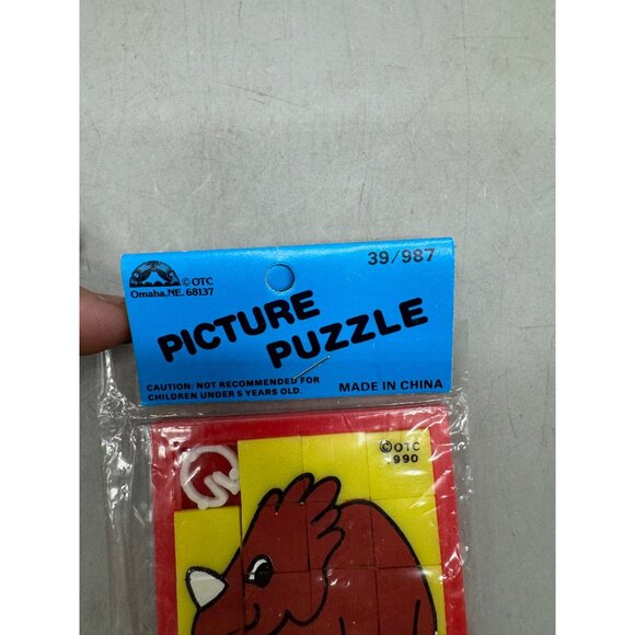 Vintage set of 2 OTC 1990 Picture Puzzle Set 39/987 dinosaur plastic READ NEW - Picture 6 of 7